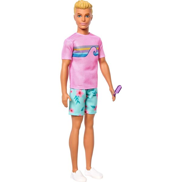 Barbie Mysteries Ken Detective Spiaggia con Outfit e Accessori da Spiaggia