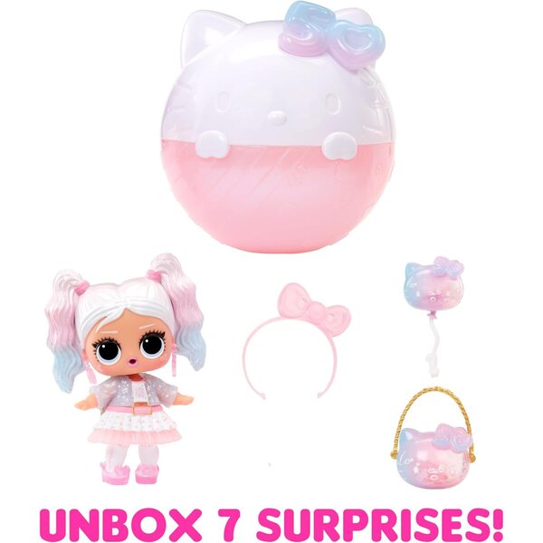 LOL Surprise Miss Pearly Hello Kitty Limited Edition mit 7 Überraschungen – 50. Jubiläumsausgabe