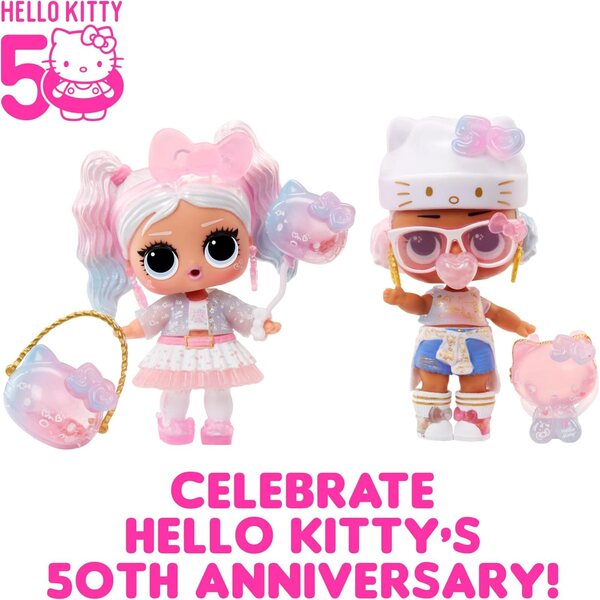 LOL Surprise Miss Pearly Hello Kitty Limited Edition mit 7 Überraschungen – 50. Jubiläumsausgabe