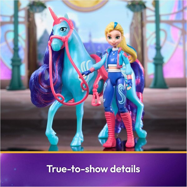Unicorn Academy Isabel & River Set mit Zubehör und Kamm, Einhornspielzeug für Mädchen ab 4 Jahren