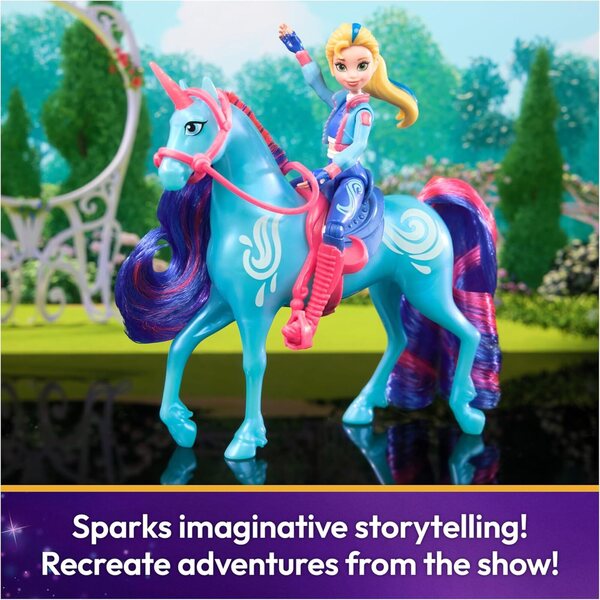 Unicorn Academy Isabel & River Set mit Zubehör und Kamm, Einhornspielzeug für Mädchen ab 4 Jahren