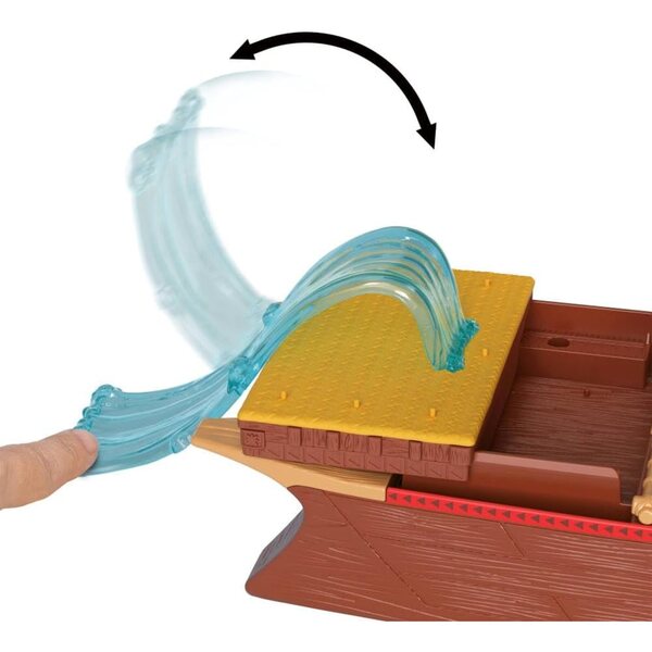 Mattel Disney Moana 2 lekset med flytande kanoter och 6 lekytor - 10 tillbehör