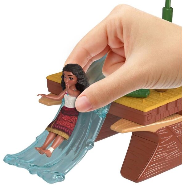 Mattel Disney Moana 2 lekset med flytande kanoter och 6 lekytor - 10 tillbehör