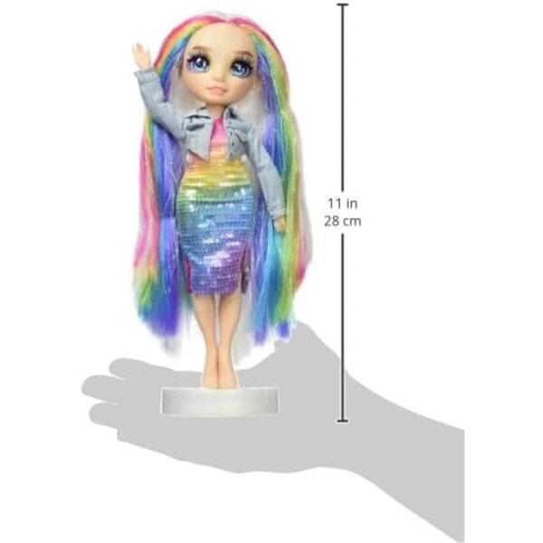 Rainbow High Amaya mit Schleimset, magischem Tier und anpassbarem Zubehör, 27,9 cm