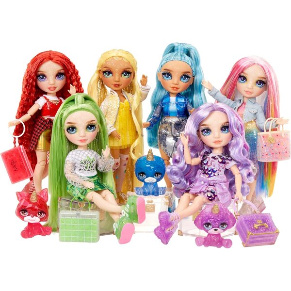 Rainbow High Amaya mit Schleimset, magischem Tier und anpassbarem Zubehör, 27,9 cm