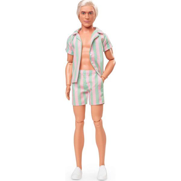 Bábika Barbie The Movie Ken s pastelovou plážovou súpravou a surfom