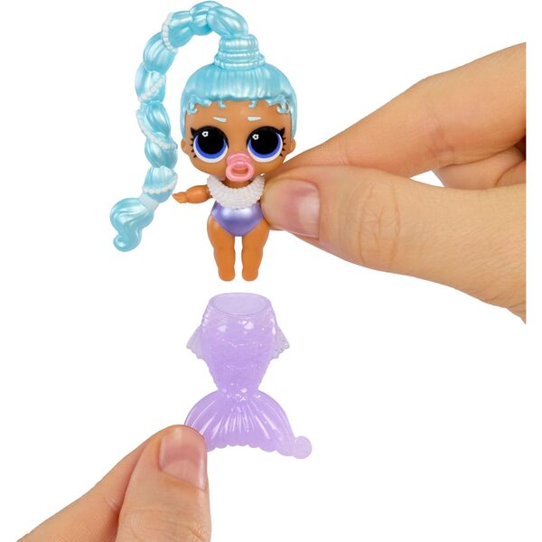 LOL Überraschungs-Meerjungfrauen! Makeover Magic Baby Sisters – 2 Meerjungfrauenpuppen mit Farbwechsel