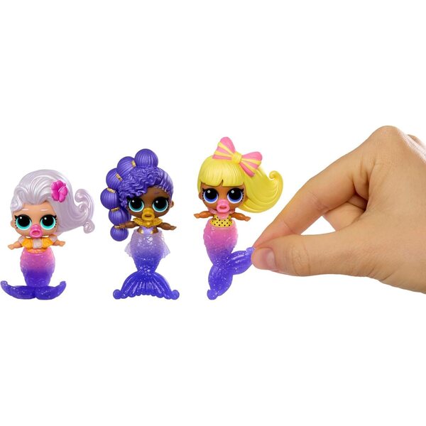 LOL Überraschungs-Meerjungfrauen! Makeover Magic Baby Sisters – 2 Meerjungfrauenpuppen mit Farbwechsel