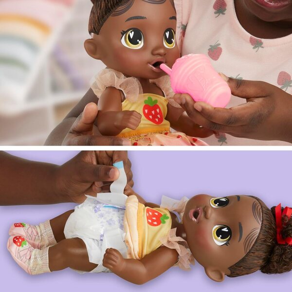 Baby Alive Fairy Fashions Berry Boo : poupée de 28 cm avec vêtements et accessoires magiques