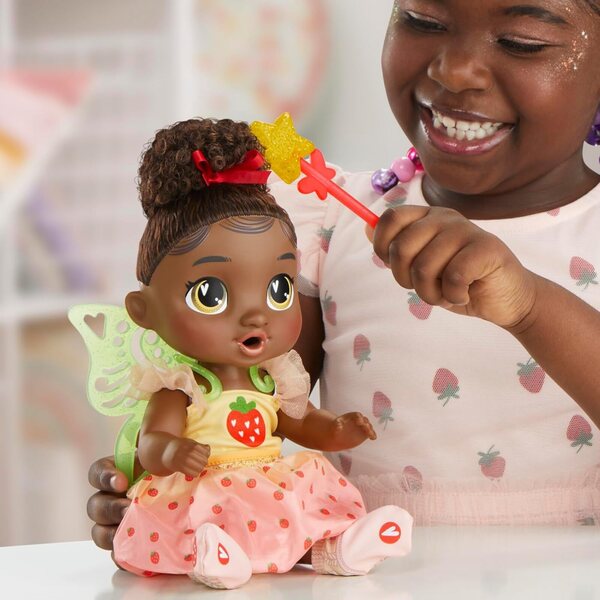 Baby Alive Fairy Fashions Berry Boo : poupée de 28 cm avec vêtements et accessoires magiques
