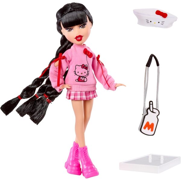 Poupée mannequin Bratz x Hello Kitty Jade avec accessoires originaux et style unique