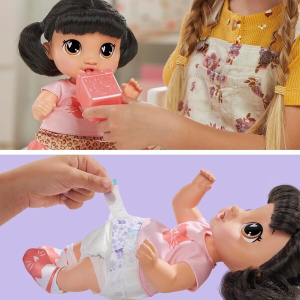 Baby Alive Super BFF Katie Kat Doll 28 cm mat Superheld Kleeder an Accessoiren
