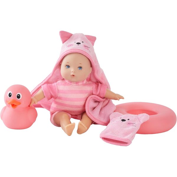 Poupée Madame Alexander Splash and Play Cuties 20 cm avec accessoires de salle de bain