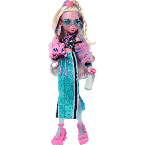 Monster High Lagoona Blue Puppe mit Sportoutfit und 7 exklusiven Accessoires