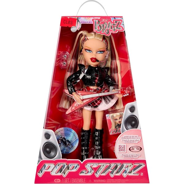 Κούκλα μόδας Bratz Pop Starz Cloe με αξεσουάρ και αποκλειστικό γούρι