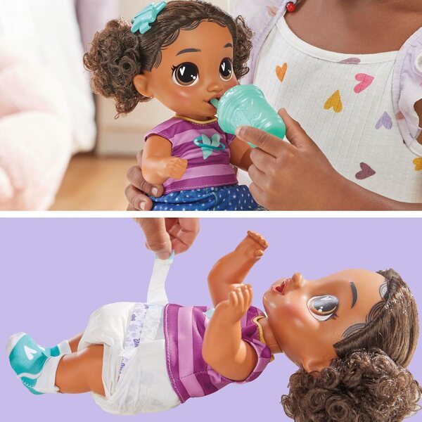 Baby Alive Super BFF Tilly Tinker Doll 28 cm mat Superheld Kleeder an Accessoiren