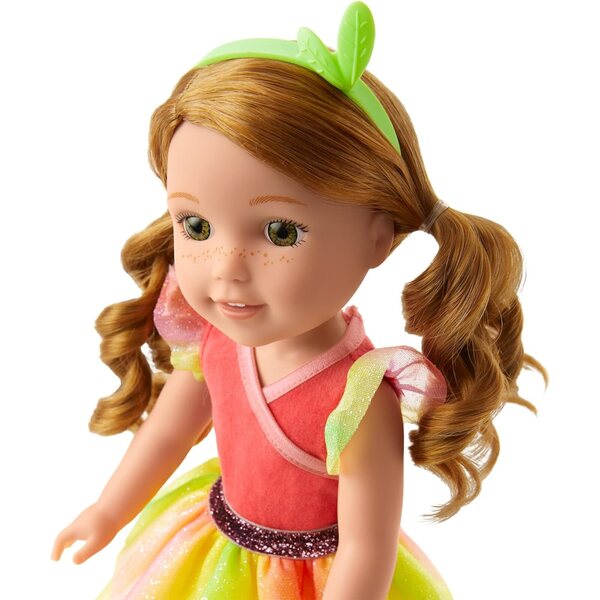 Willa WellieWishers 37 cm große Puppe mit Naturfeenkleid und roten Stiefeln
