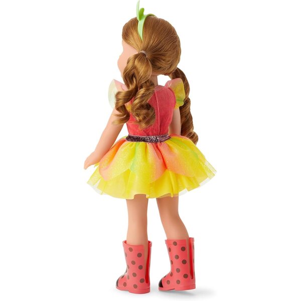 Willa WellieWishers 37 cm große Puppe mit Naturfeenkleid und roten Stiefeln