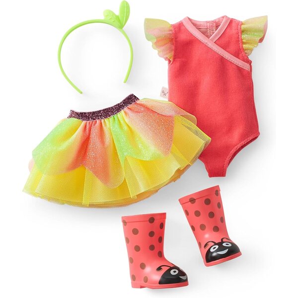 Willa WellieWishers 37 cm große Puppe mit Naturfeenkleid und roten Stiefeln