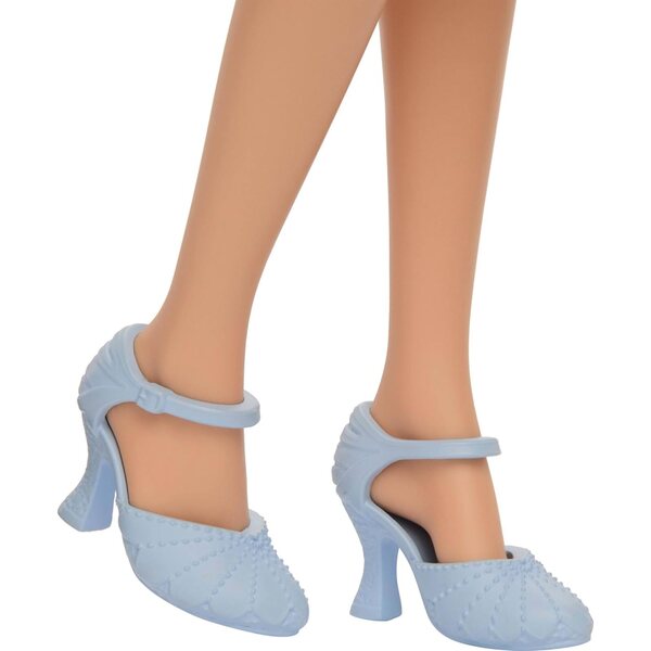 Mattel Glinda Fashion Doll avec uniforme, accessoires et cheveux blonds stylisés