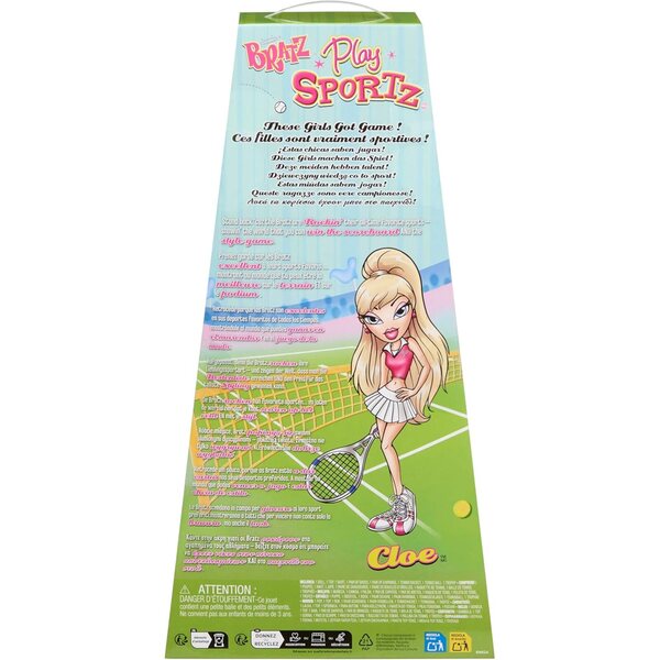 Bratz Play Sportz Cloe Tennispuppe mit Sportmode-Accessoires 2025