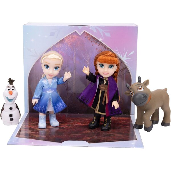 Disney Frozen Anna & Elsa Kleidungsset mit Zubehör, Spielen und Abenteuern, 15,2 cm