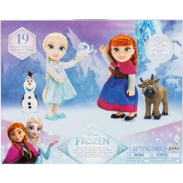 Disney Frozen Anna & Elsa Kleidungsset mit Zubehör, Spielen und Abenteuern, 15,2 cm
