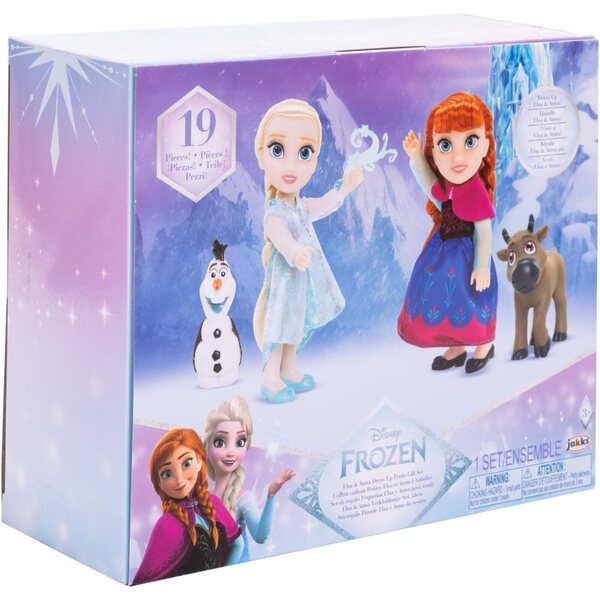 Disney Frozen Anna & Elsa Kleidungsset mit Zubehör, Spielen und Abenteuern, 15,2 cm