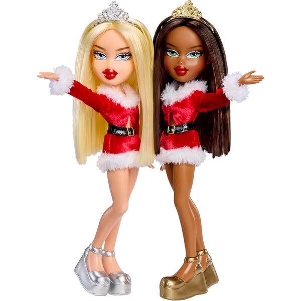 Bratz Very Merry Cloe Puppe mit Weihnachtskleid und glänzenden Accessoires