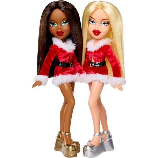 Bratz Very Merry Cloe Puppe mit Weihnachtskleid und glänzenden Accessoires
