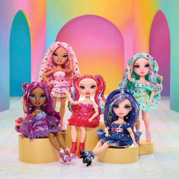 Rainbow High Be Dazzling: Celine Türkis mit glänzenden Edelsteinen und Bedazzler-Tool
