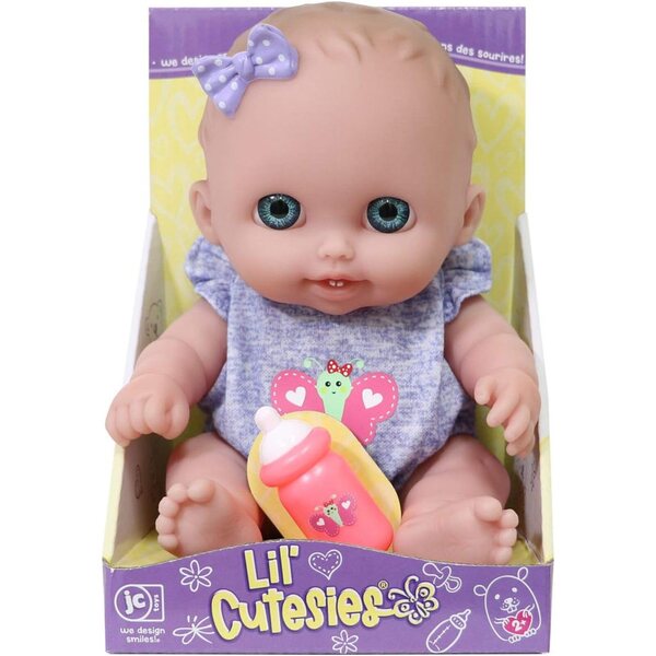 Lil Cutesies vinylpop 21,5 cm Lulu Blue Eyes beweegbaar wasbaar, leeftijd 2+