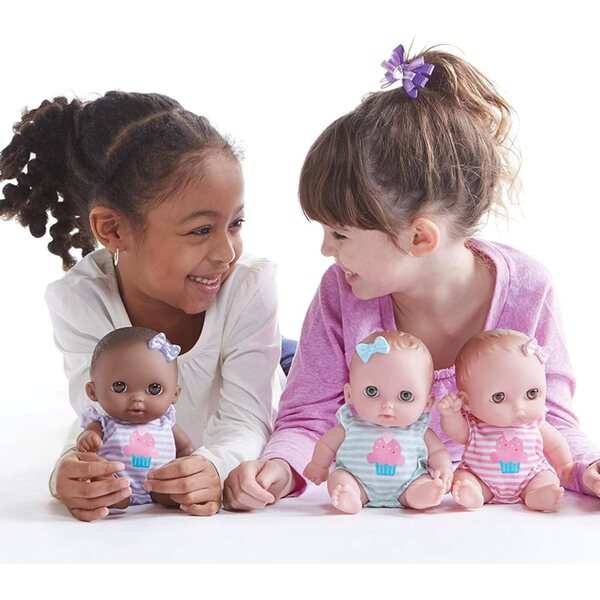 Lil Cutesies vinylpop 21,5 cm Lulu Blue Eyes beweegbaar wasbaar, leeftijd 2+