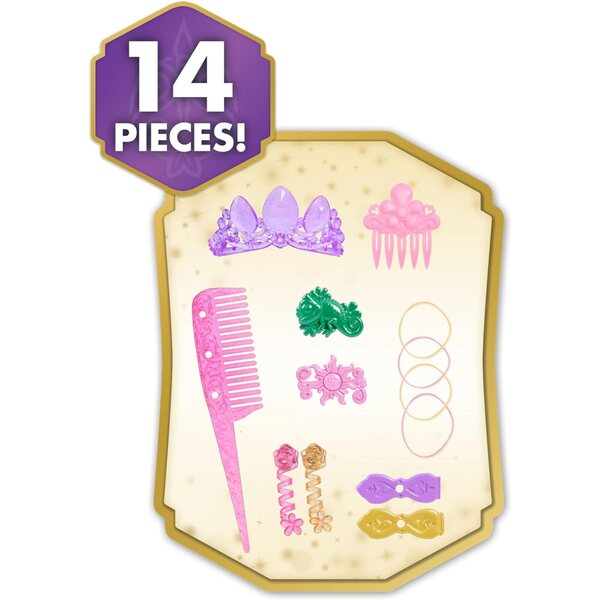 Disney Princess Rapunzel Styling Head mit 14 Zubehörteilen für kreatives Spielen ab 3 Jahren