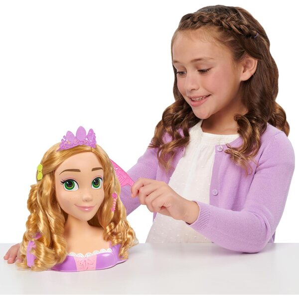 Disney Princess Rapunzel Styling Head mit 14 Zubehörteilen für kreatives Spielen ab 3 Jahren