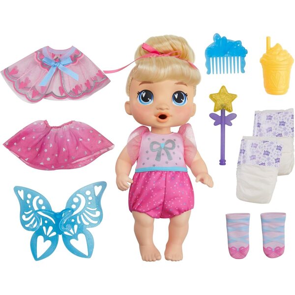 Baby Alive Fairy Fashions Harper Hugs 28cm Κούκλα με ρούχα και αξεσουάρ
