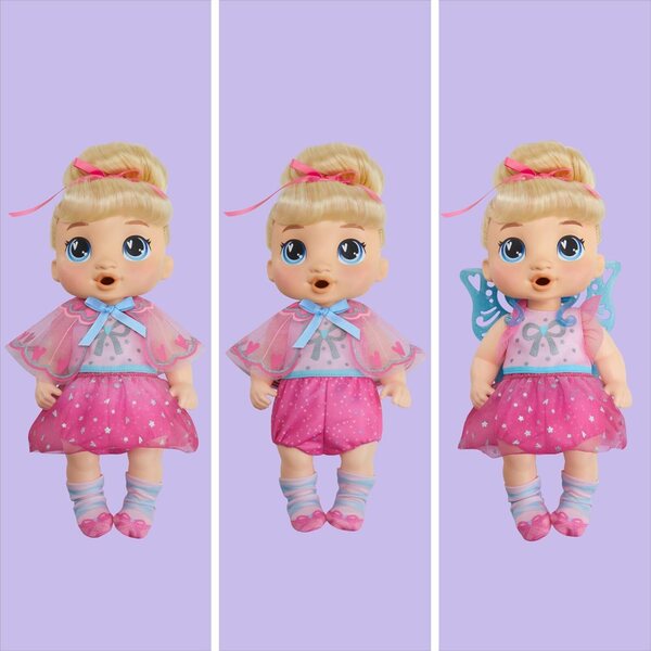 Baby Alive Fairy Fashions Harper Hugs 28 cm große Puppe mit Kleidung und Accessoires