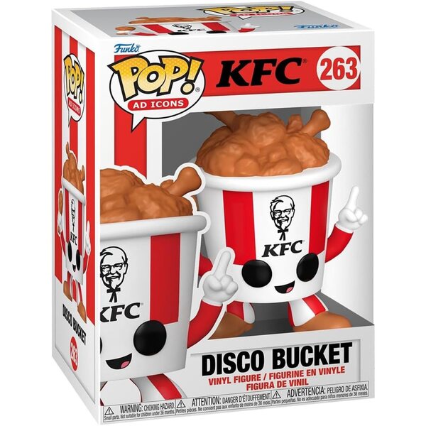 Funko Pop! Ad Icons KFC Disco Bucket – Sammlerfigur aus Vinyl, 9,9 cm