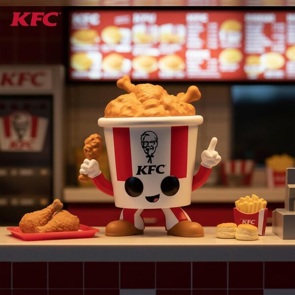 Funko Pop! Ikony reklam KFC Disco Bucket - kolekcjonerska figurka winylowa 9,9 cm