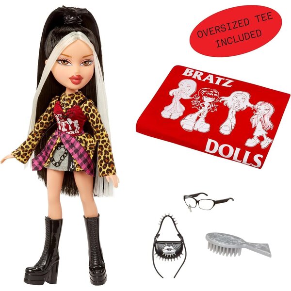 Bratz Stylin' Jade: Modedocka med anpassningsbar T-shirt och matchande tillbehör