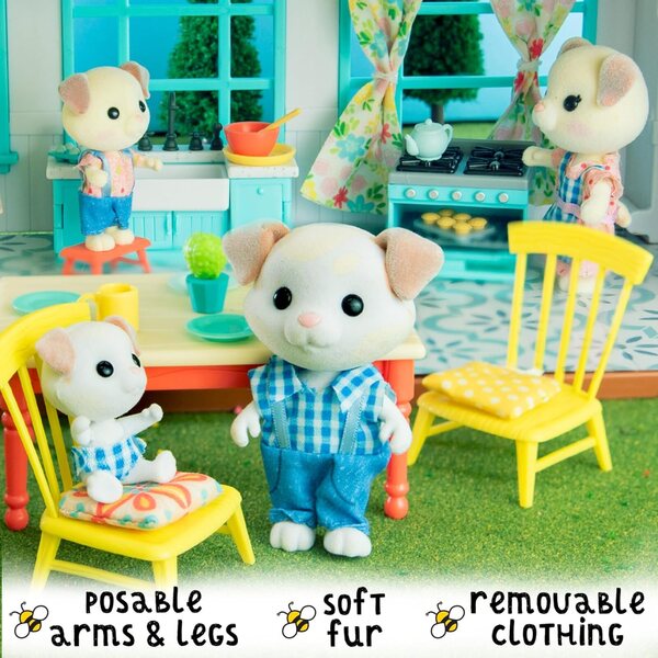 Honey Bee Acres The Barksters Set Family Dog Miniatures 4 karakters