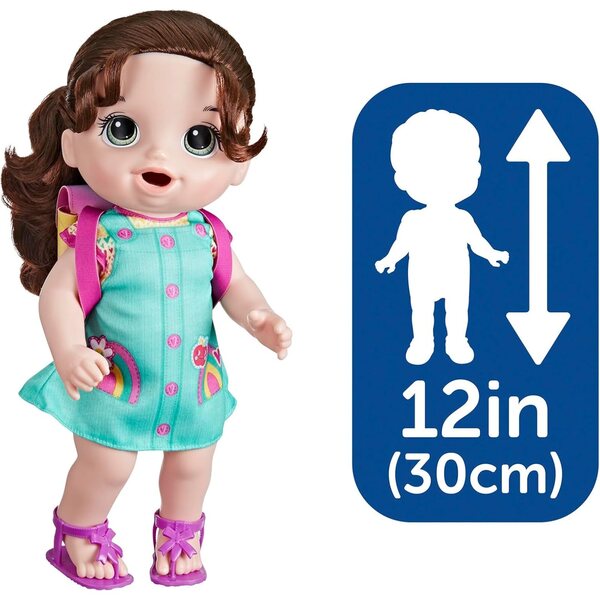 Baby Alive Time for School 12 ιντσών Baby Doll με σχολικά αξεσουάρ για παιδιά 3+