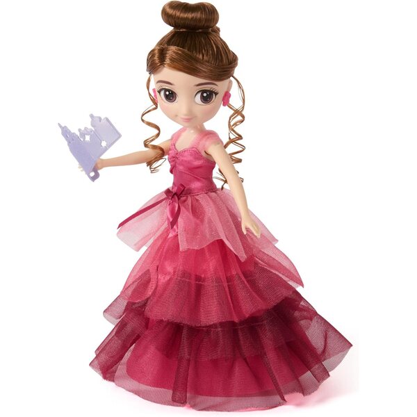 Puppe Hermine Granger 20 cm mit Weihnachtsballkleid und 9 Harry Potter-Accessoires