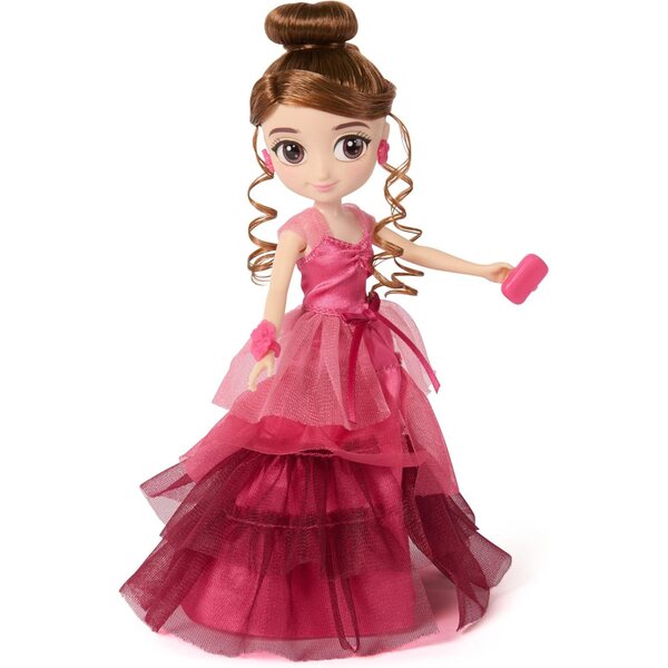 Puppe Hermine Granger 20 cm mit Weihnachtsballkleid und 9 Harry Potter-Accessoires