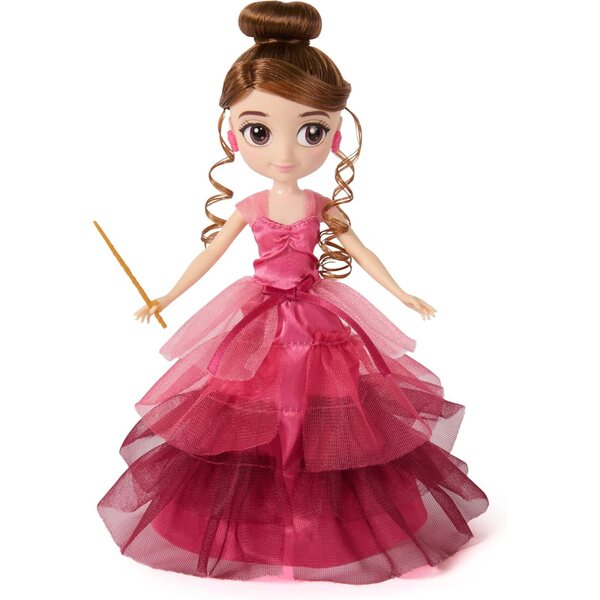Puppe Hermine Granger 20 cm mit Weihnachtsballkleid und 9 Harry Potter-Accessoires