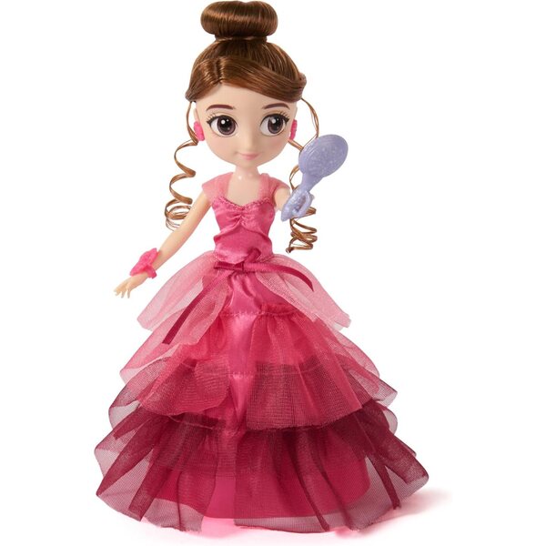 Puppe Hermine Granger 20 cm mit Weihnachtsballkleid und 9 Harry Potter-Accessoires