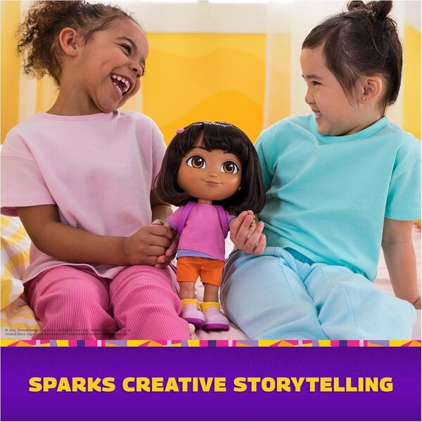 Poupée interactive Dora de 30 cm avec musique, phrases bilingues et accessoires inclus
