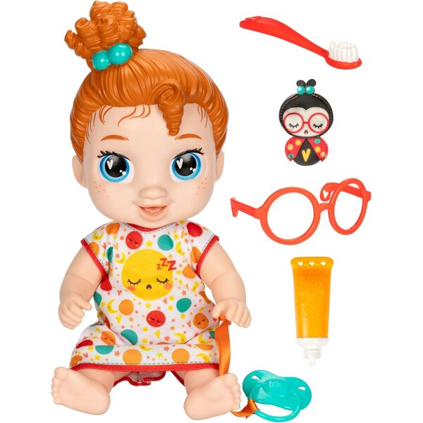 Baby Alive Dottie Doodle Doll 28 cm mat Schlof Accessoiren a Pretend Play