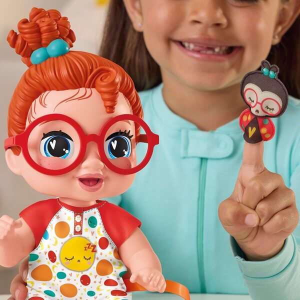 Baby Alive Dottie Doodle Puppe 28 cm mit Schlafzubehör und Rollenspiel