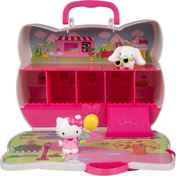 Hello Kitty and Friends Reisekoffer mit 2 Figuren und 3 Spielbereichen – ab 6 Jahren